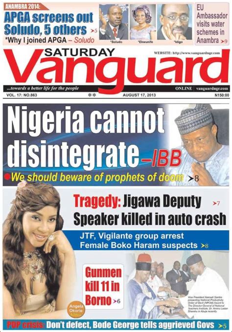 vanguard newspapers nigerian economy